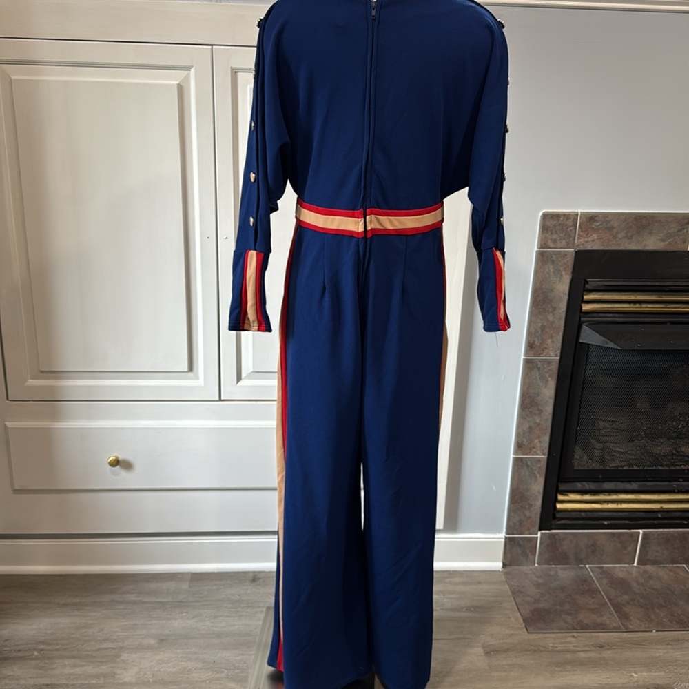 New York & Company Blue Jumpsuit Size L - Picture 6 of 7